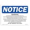Signmission OSHA Notice, 5" Height, Warning Water System For This Home Supplies Sign, 7" X 5", Landscape OS-NS-D-57-L-18923 - alternate 1